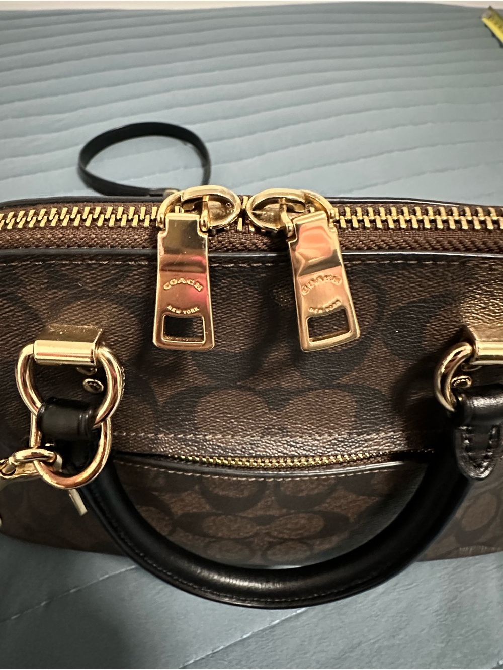 Coach Katy Dome Satchel Signature Canvas - Picture 12 of 15